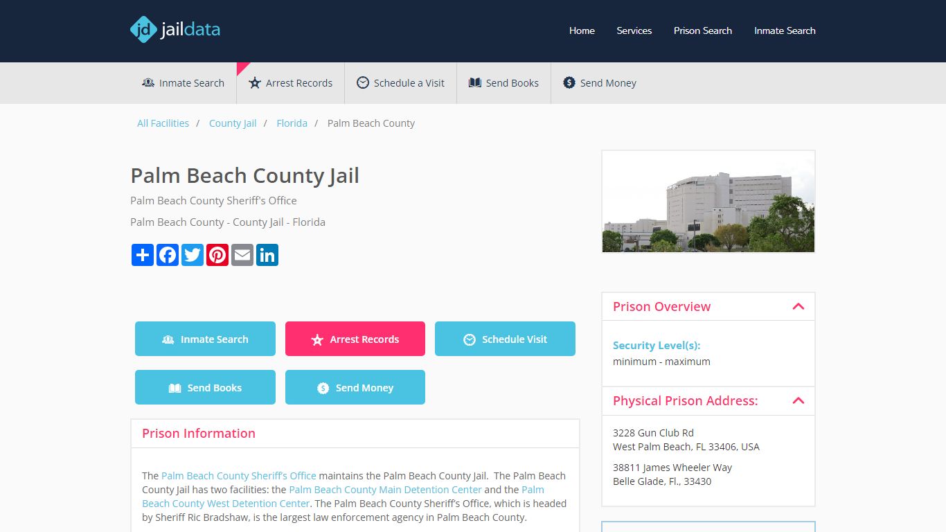 Palm Beach County Jail: Mugshots & Inmate Search (Updated) - Jaildata.com